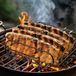 Sans marque Grille à côtes avec revêtement antiadhésif - Grille de rôtissage en acier émaillé - Convient pour 5 grilles à côtes - Accessoire de barbecue - noir - 2 paquets