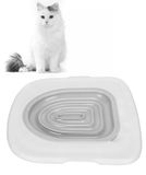 Merkloos Kattentrainingsset - Toiletverkleiner - Kattentoilettrainer - Urinoir Zitje - Groefontwerp - Eenvoudig te gebruiken - Toilettrainer