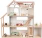 Sunny Rosie Poppenhuis XXL – 137,6 x 31,3 x 124,2 cm – Maison de poupée en bois – 3 étages et 9 chambres – Inclus 23 accessoires – Pour poupées jusqu'à 29 cm – À partir de 3 ans