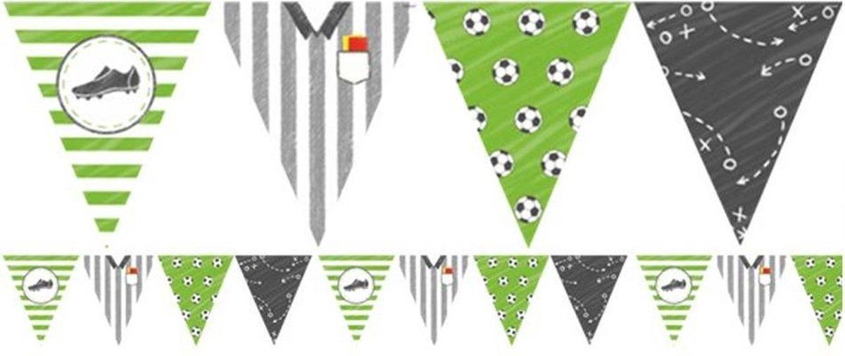 Amscan Vlaggenlijn Voetbal Jongens - 4 meter - Papier - Groen