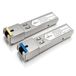 Elfcam® - 2-pack 1,25 Gbps SFP, SingleMode SC GlasvezelConnector 10KM DDM, TX 1310nm / RX 1550nm en TX 1550nm / RX 1310nm
