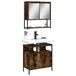 Maison Exclusive - Ensemble de meubles de salle de bain 2 pièces en bois composite chêne fumé