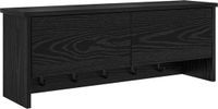 vidaXL Wandgemonteerde kapstok muurmontage zwart eiken 80 x 20 x 30 cm