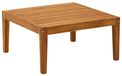 Table de jardin Acacia massif Naturel 60 x 60 x 30 cm