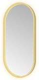 Hotbath &More Mirrors Oval LED Badkamerspiegel - Ovaal - 80 x 40 cm - Geborsteld Messing Pvd