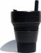 Stojo Biggie Cup Koffie / Theebeker - 470 ml - Herbruikbaar - Opvouwbaar - Zwart