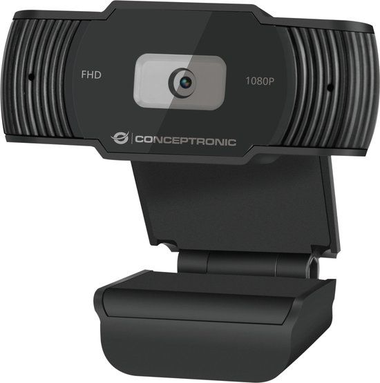 Conceptronic AMDIS 1080P FHD Webcam - 1920 x 1080 - USB 2.0 - Black