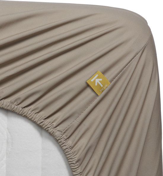 Beddinghouse Percale Katoen Hoeslaken - 90x220 - Zand