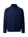 Hackett London HM7000289 Argyle pull col roulé bleu marine