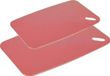 Excellent Houseware Planches à découper - set de 2 - plastique - rose saumon - 30/35 cm