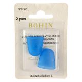 Bohin Bohin Blauw (Groot) Rubber Vingerhoed - 2 Stukken