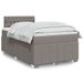 Maison Exclusive - Sommier à lattes de lit avec matelas taupe 120x200 cm tissu