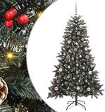 vidaXL Kunstkerstboom Groen 150 cm PVC en Plastic en Staal