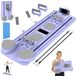 Pilates-bord - Opvouwbaar trainingsbord voor de core-spieren - Automatisch veersysteem - Antislip en stabiel - Knie- en elleboogbeschermers - Telefoonhouder - Lila
