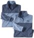 ATLAS FOR MEN - Set van 2 molton sweaters Atlas® - Heren - Verkrijgbaar in grote maten - 5XL