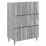 vidaXL Ladekast 66 x 34,5 x 92 cm Bewerkt hout Grijs sonoma