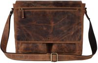 GREENBURRY Vintage Business Bag Laptoptas Leer Bruin