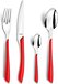 Amefa Éclat Bestekset - 24-delig - Rood - 6 persoons - RVS - Vaatwasserbestendig