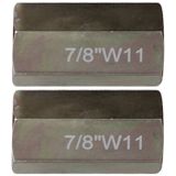 KS Tools 460.1781 Set schroefdraadadapters, M7/8" x 11sp. 2 dlg