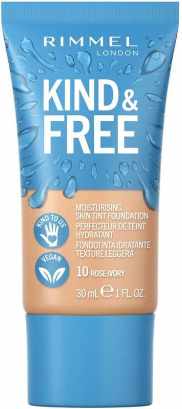 Rimmel London KIND & FREE Vegan Foundation 010 Rose Ivory | 30ml