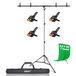 EMART T-vormige Achtergrondstandaard, 1,5 x 2,6 m