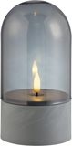 Brilliant Illusion - Outdoor Table Lamp - LED - 2500K - IP44 - AA Battery - Grey/Smoked Glass