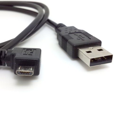 cablecc Rechtshoekige 90 graden Micro USB Mannelijke naar USB Mannelijke Data Kabel 1m voor i9500 N7100 - 0646070711530