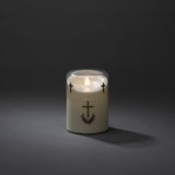 Konstsmide 1869-180 LED Lichtdecoratie Figuur Goud/Wit IP44 Timer 8 uur 1x LED Warm Wit Batterij D