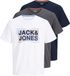 Jack & Jones T-shirts 3-pack Bedrukt T-shirts