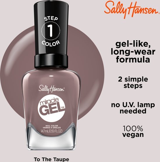 Sally Hansen Miracle Gel 205 To The Taupe Nagellak