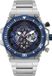 Guess GW0324G1 Montre homme 48 mm Argenté Bleu Acier