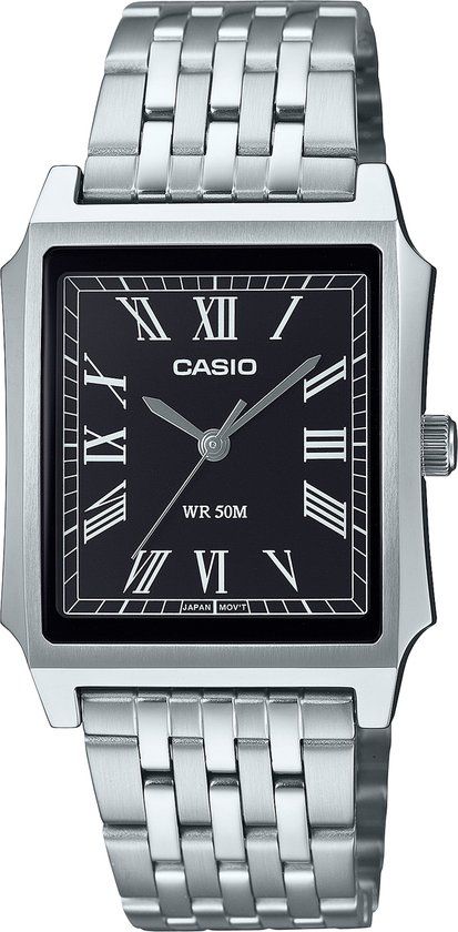 Casio Collection MTP-B190D-1BVEF Horloge - Staal - Zilverkleurig - Ø 32.5 mm