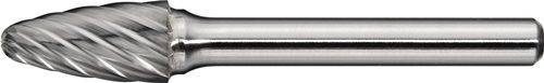 Promat/Tecwerk Stiftfrees | RBF RVS | d. 8 mm koplengte 18 mm schacht-d. 6 mm | hardmetaal | vertanding normaal, fijn - 4000868065