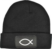Christen Beanie - Zwart - Unisex - Katoen/Wol - One Size
