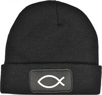 Christen Beanie - Zwart - Unisex - Katoen/Wol - One Size