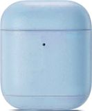 By Qubix AirPods 1/2 hoesje Genuine Leather Series - hard case - licht blauw