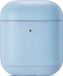 By Qubix AirPods 1/2 hoesje Genuine Leather Series - hard case - licht blauw