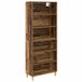 vidaXL Highboard Vieux Bois 69,5 x 32,5 x 180 cm Bois traité