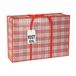 Bodo® - Sac de rangement XXL - 10 pièces - à carreaux - 105 l