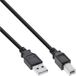 InLine 34557X USB 2.0-kabel, A naar B, zwart, 7m