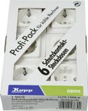 Kopp 117913080 Wandcontactdoos met randaarde Inzetstuk Europa Arctisch-wit, Mat