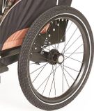 Bobike Zijwiel Links kids trailer Zwart