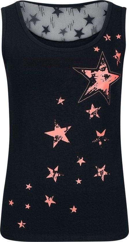 Full Volume by EMP Zwart Top met Kanten Rugdecolleté - Dames - XL