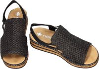 Rieker Dames Zwart Plateau Sandalen Maat 38