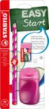STABILO EASYgraph HB Roze Potlood met Gum en Slijper, 1 stuk
