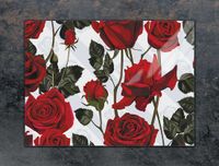 TMK ArtDeko Snijplank Glas 70x52 cm Rozen