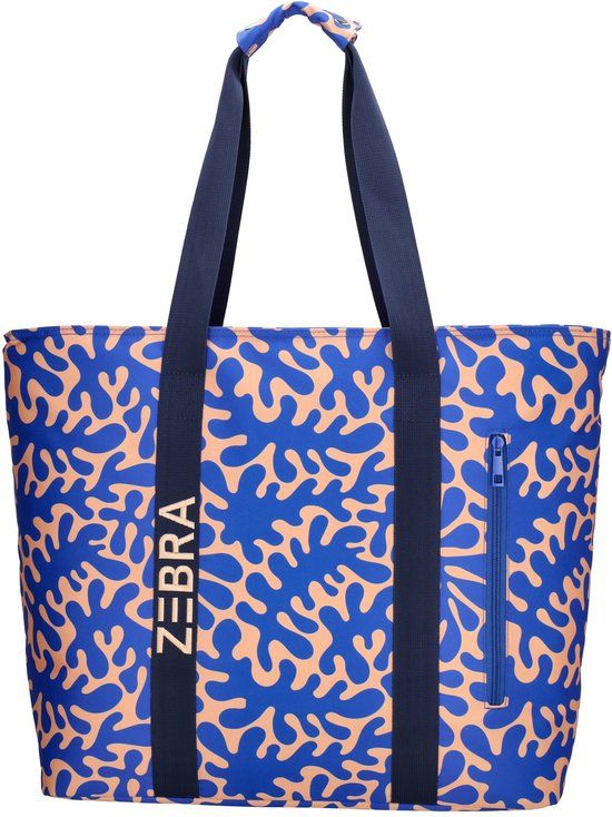 Zebra Trends Sally Strandtas - Koeltas - Koelvak - Vrolijke Prints - Praktisch - Vakken - Natgoedvak - Antidiefstalvak - Koeltas - Groovy Floral