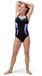 Speedo Shaping Printed Lunaelustre Zwemkleding Zwart UK 38 Vrouw