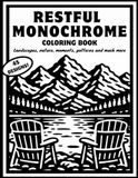 Restful Monochrome Coloring Book