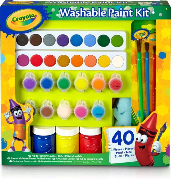 Crayola Hobbypakket - Set Wasbare Verf - 40 Stuks Voor Kinderen
